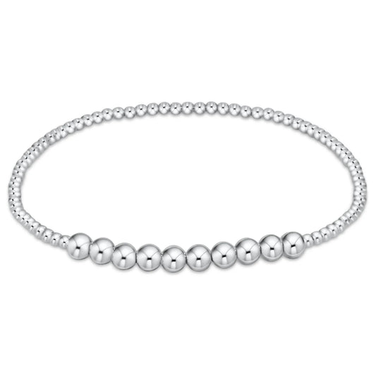 E Newton classic sterling beaded bliss 2mm bead bracelet - 4mm sterling