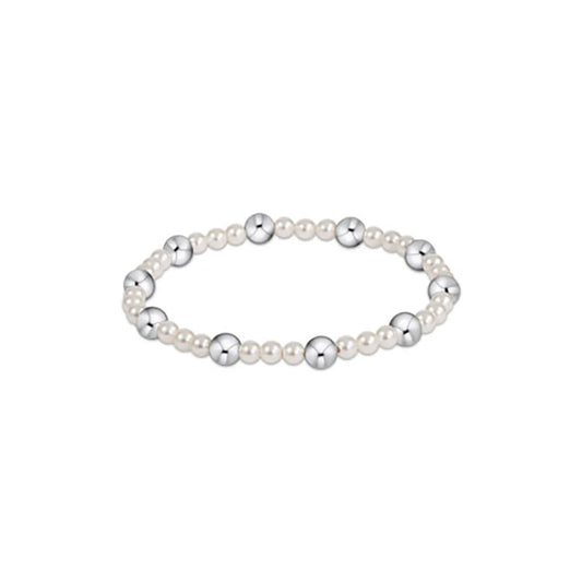 pearl sincerity pattern 4mm bead bracelet - 6mm sterling by enewton