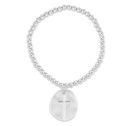 classic sterling 4mm bead bracelet - inspire sterling charm by enewton