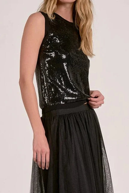 Haven Sequin Sleeveless Top
