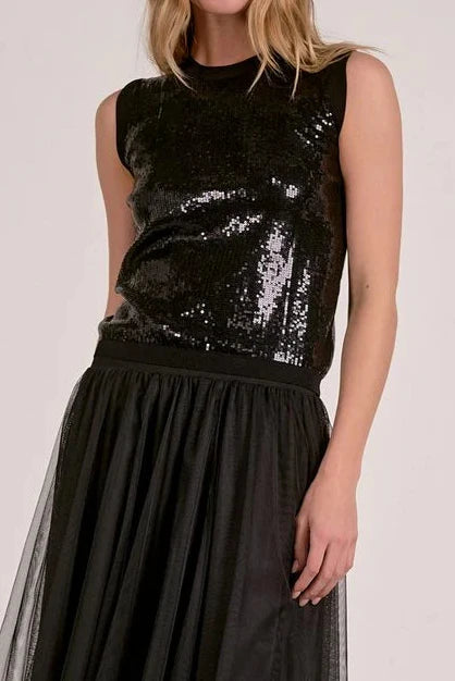 Haven Sequin Sleeveless Top
