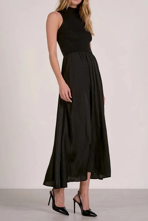 Everly Black Midi Dress